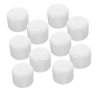 FIXOSHEE 10Pcs Portable Plastic Cream Boxes with Spiral Design Refillable Cosmetic Containers for Ointments Lotions and Skin Care Products Lightweight and Space-saving Sub Bottles with
