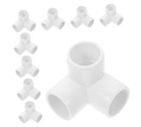 FIXOSHEE 10pcs PVC Pipe Connector Way Joint Fittings for DIY Furniture Greenhouse Frames Elbow Connectors for Reliable Conditioning Applications