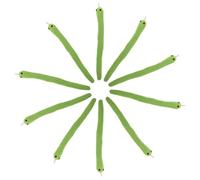 FIXOSHEE 10PCS Realistic Flexible Snake Cat Set - Interactive Simulation Stuffed Animal with Squeaky Chew for Kitten Teething and Indoor Pet Play