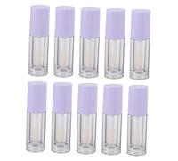 FIXOSHEE 10pcs Refillable Lip Gloss Bottles with Brush Head for Travel Portable Lip Balm Tubes Easy to Fill and Liquid Blush Containers for DIY Cosmetic Making