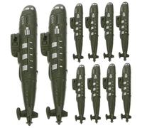 FIXOSHEE 10Pcs Retro Military Submarine Models Desktop Sand Table Decor Compact Lightweight Simulation Submarines for Teaching and Collecting