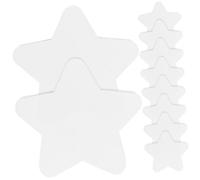 FIXOSHEE 10Pcs Star-Shaped Oil Painting Panels Pre-Drawn Canvas Boards for Acrylic and Oil Artworks Multi-Function Blank Art Boards for Students and Artists