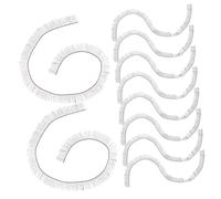 FIXOSHEE 10pcs Thick Curled Doll Eyelashes for DIY Doll Eye Makeup Brown Fake Lash Strips with Bigger Brighter Look Beginner-friendly Craft Accessory