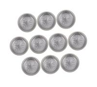 FIXOSHEE 10Pcs Thickened Aluminum Foil Containers Round and Rectangular Food Packaging Pans Microwave and Oven Safe Foil Liners for BBQ Baking Picnic Party Outdoor Cooking