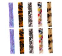 FIXOSHEE 10Pcs Tortoise Shell Duckbill Hair Clips Acetate Barrette Hairpin for Women Multi-color Leopard Print and Solid Shades Suitable for Thick Thin Curly and Straight Hair Daily and