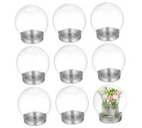 FIXOSHEE 10pcs Transparent Fillable Candy Bottles with Screw Caps Multipurpose Hanging Jars for Wedding Favor Boxes Holiday Party Decor and DIY Craft