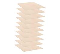 FIXOSHEE 10pcs Unfinished Basswood Sheets DIY Craft Blanks for Woodworking Easy to Cut Thin Wooden Boards for Handmade Projects Home Decor Art Supplies