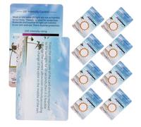 FIXOSHEE 10Pcs UV Testing Cards for Reptile Owners and UV Conscious Individuals Ensure Safe UV Levels Homes Offices and Medical Facilities Versatile UV Identifying Cards