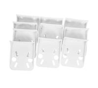 FIXOSHEE 10pcs Water Filter Mounting Brackets Wall Mount Housing Rack for Kitchen Sink Filters Sturdy Plastic Holder with Stable Fit and Easy Tool Installation