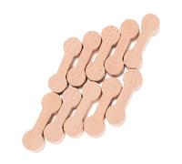 FIXOSHEE 10pcs Wooden Dog Bone Train Track Connectors DIY Model Accessories for Creative Railway Non Deformable