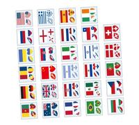 FIXOSHEE 116Pcs World Flag Stickers Temporary Patriotic Face Decals for July Accessories Sports Events Festivals Bar Clubs