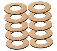 FIXOSHEE 11pcs Round Cardboard Wreath Frames Thick DIY Craft Rings for Floral Garland Making Indoor Outdoor Decorations Easter Halloween Christmas