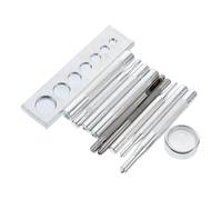 FIXOSHEE 11pcs Snap Fastener Tool Kit for Leather and Clothes Heavy Duty Snap Puncher with Rivet Base DIY Sewing Repair Set for Bags Jackets and Crafts