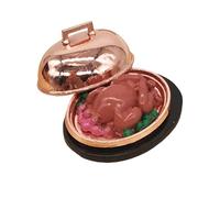 FIXOSHEE 12 Miniature Turkey Model Dollhouse Accessory Play House Decoration Christmas Table Scene Chicken Figurine