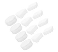 FIXOSHEE 12 pcs Makeup Sponge Storage Boxes Triangular Round Rectangular Powder Puff Cases for Travel Compact Portable Cosmetic Sponge Holders Protective Makeup Puff Containers