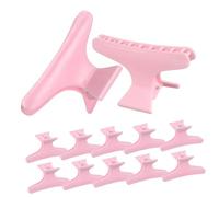 FIXOSHEE 12 Pcs Pink Medium Butterfly Hair Clips for Women Hair Cutting Clamps Robust Styling Sectioning Claws Versatile Cosmetology Accessories