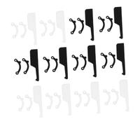 FIXOSHEE 12 Sets Adjustable Invisible Nose Clips for Bridge Straightening Silicone Nose Shapers in Black White for Men Women Portable Beauty Tool