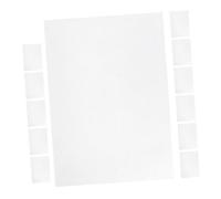 FIXOSHEE 12 Sheets Printable Heat Shrink Plastic Sheets White Single-Sided DIY Craft Materials for Art Projects with Automatic Shrinkage and Printable Surface