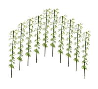 FIXOSHEE 12pcs Artificial Bamboo Plants for Micro Landscape Decor Lightweight and Lifelike Miniature Bamboo Ornaments for DIY Garden Crafts and Table Layouts