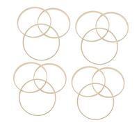 FIXOSHEE 12pcs Bamboo Dream Catcher Rings DIY Craft Hoops for Wreaths Mandalas and Windchimes Smooth Frame for Handmaking Projects