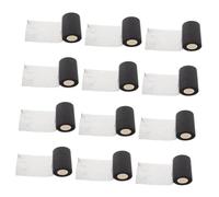 FIXOSHEE 12pcs Black Elastic Sports Foam Underwrap Non Prewrap Tape for Hair Sweat Absorbing Tennis Grip Racket Accessories Shock Absorption and Stability for Soccer Badminton