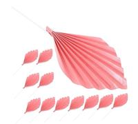 FIXOSHEE 12pcs Bohemian Cake Leaf Decorations Unique Paper Fan Cake Toppers for Wedding Birthday and Dessert Table Decor Easy to Use Safe Material Inspire Creativity