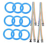 FIXOSHEE 12Pcs Bright Color Preschool Walking Rope with Smooth Handles for Safety and Outdoor Organization Anti-Lost Walking for Kindergarten and Daycare Use