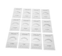 FIXOSHEE 12pcs False Eyelash Trial Card with Classic Styles Portable Lash Try Board for Professional Beauty Salons Accurate Multi-Style Lash Exhibit Tool for Easy Extension Comparison and