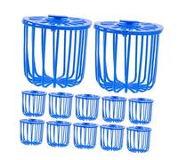 FIXOSHEE 12pcs Hanging Parakeet Feeder Basket for Bird Cages Space-saving Wire Fruit and Vegetable Food Holder with Convenient Hooks for Parrot and Bird Feeding