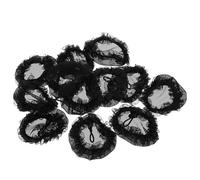 FIXOSHEE 12pcs Lace Edge Mesh Hair Nets Large Reusable Elastic Bun Covers for Women Clerks Flight Attendants Ballet Dance Gymnastics Everyday Use