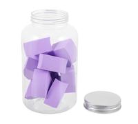 FIXOSHEE 12pcs Makeup Powder Sponge Soft Dual Use Cosmetic Puff for Foundation and Loose Powder High Density Elastic Beauty Sponge in Light Purple for Professional and Beginner Use