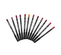 FIXOSHEE 12pcs Matte Lip Liner Pencils Lip Shaping Pencil Makeup Accessory and Wear