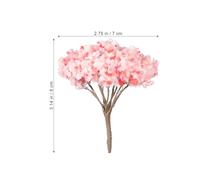 FIXOSHEE 12Pcs Micro Landscape Cherry Tree Model Set 6.5Cm Miniature Simulated Cherry Blossom Trees for Sand Table Decor for DIY Garden and Flower Centerpieces