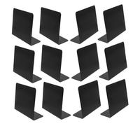 FIXOSHEE 12pcs Mini Chalkboard Signs with Metal Texture Reusable Small Chalkboard Message Boards for Cafes Bars Erasable Food Tags Place Cards for Buffet Birthday Wedding Table Decoration