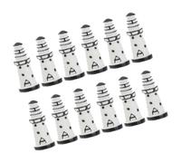 FIXOSHEE 12pcs Miniature Lighthouse Ornament Set with Moss Eco Bottle DIY Small Mediterranean Style Garden Landscape Decor for Aquarium and Home Beach Theme