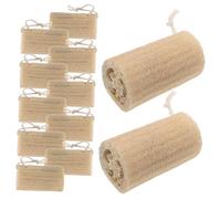 FIXOSHEE 12pcs Natural Loofah Sponge Body Scrubber for Exfoliating Dry Skin Portable Bath Shower Loofah Scrubber for Men and Women Lightweight and Biodegradable Shower Sponge