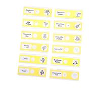 FIXOSHEE 12pcs Prepared Plant Microscope Slides for Biological Specimen Collection with Built Labels Safe Plastic Material Educational Science Kit for Student Biology Experiments