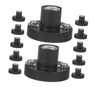 FIXOSHEE 12pcs Small Edison Screw Light Bulb Socket Holder for Electrical Physics Experiments High Brightness Lamp Base Converter Socket Portable and Versatile for School Labs and Research