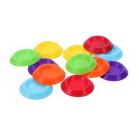 FIXOSHEE 12pcs Small Insect Feeding Bowls for Roaches and Crickets, Mini Plastic Water Storage and Feeder Dishes for Reptile Enclosures, Food and Water Bowl Set for Terrarium Random Color