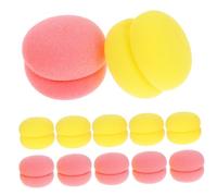 FIXOSHEE 12pcs Soft Foam Hair Curlers Wave Curler for Women Flexible Small Round Sponge Rollers for Heatless Overnight Styling Portable Lightweight Hair Waver Tool for Travel and Home Use