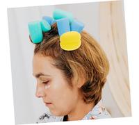 FIXOSHEE 12pcs Soft Sponge Hair Curlers for Gentle Styling Cute Bangs Rollers for Waves Comfortable No-heat Hair Styling Tools for Daily Use