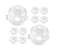 FIXOSHEE 14pcs Gas Stove Knob Covers Childproof Lock for Oven Safety Abs Protective Guards for Kitchen Lightweight and Easy to Use Fit for Home Cooker Protection