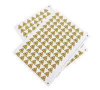 FIXOSHEE 150pcs Self-adhesive Radiation Warning Stickers, 2.5cm Danger Sign Decals Radiation Symbol, Security Caution Labels for Home, Office, and Industrial Safety Use