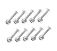 FIXOSHEE 15pcs Metal Fixation Screws and Nuts Set for Foosball Table Hardware Replacement, Football Table Repair Parts for Indoor Game Accessories