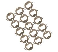 FIXOSHEE 15Pcs Metal Opener Accessories DIY Kit Round Iron Inserts for Home Wine and Beer Caps with Screws Compact and Easy to Store