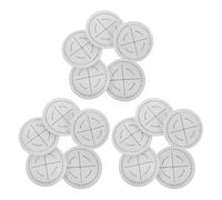 FIXOSHEE 15pcs Round Braided Disc Plate with Slots for DIY Kumihimo Bracelet Making Cord Braiding Disk Board for Fine Thread Wire Weaving and Beading Cord Craft Supplies