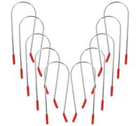 FIXOSHEE 16Pcs Heated Hot Curler Clips Stainless Steel U-Shape Pins Replacement for Electric Rollers Secure Hold Hair Styling Tools for Salon and Home