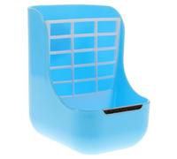 FIXOSHEE 1Pc Creative Rabbit Feeder Plastic Feeding Rack for Guinea Pigs and Hamsters Reducing Waste Versatile Design for Indoor Outdoor Use Blue Color