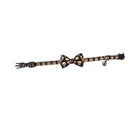 FIXOSHEE 1pc Halloween Cat Dog Collar Bow-knot Design for Pets Cute Skeleton Theme Necklace for Parties and Festivities Adorable and Stylish Pet Costume Accessory