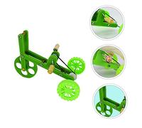 FIXOSHEE 1pc Parrot Bike Training Toy Funny Interactive Plaything for Birds Creative Green Design for Fun and Engaging Parrot Training for Bird Entertainment